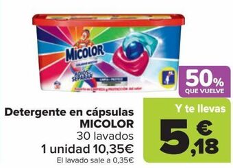 Carrefour Detergente en cápsulas micolor oferta