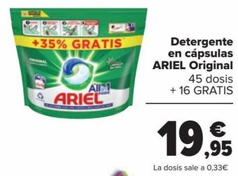 Carrefour Detergente en cápsulas ariel original oferta