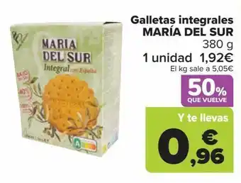 Carrefour Galletas integrales maria del sur oferta