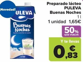 Carrefour Preparado lácteo puleva buenas noches oferta