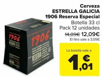 Carrefour Cerveza estrella galicia 1906 reserva especial oferta