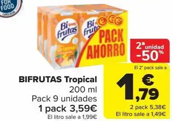 Carrefour Bifrutas tropical oferta