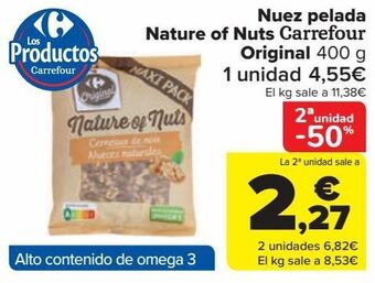 Carrefour Nuez pelada nature of nuts carrefour original oferta