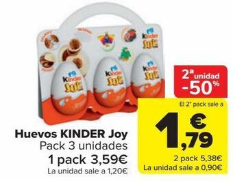 Carrefour Huevos kinder joy oferta
