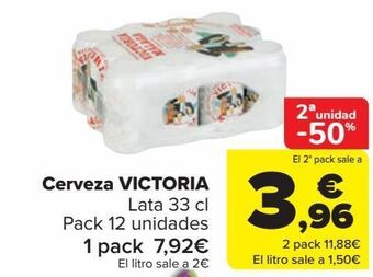 Carrefour Cerveza victoria oferta