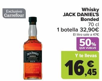 Carrefour Whisky jack daniel's bonded oferta