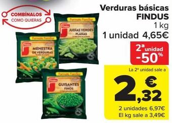 Carrefour Verduras básicas findus oferta