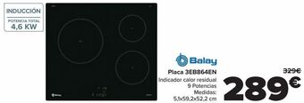 Carrefour Balay placa 3eb864en oferta