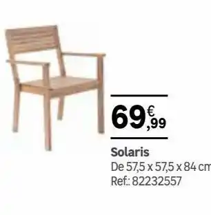 Leroy Merlin Silla de exterior de acacia naterial solaris oferta