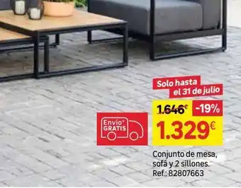 Leroy Merlin Conjunto de porche de jardín port isabel para 5 comensales oferta