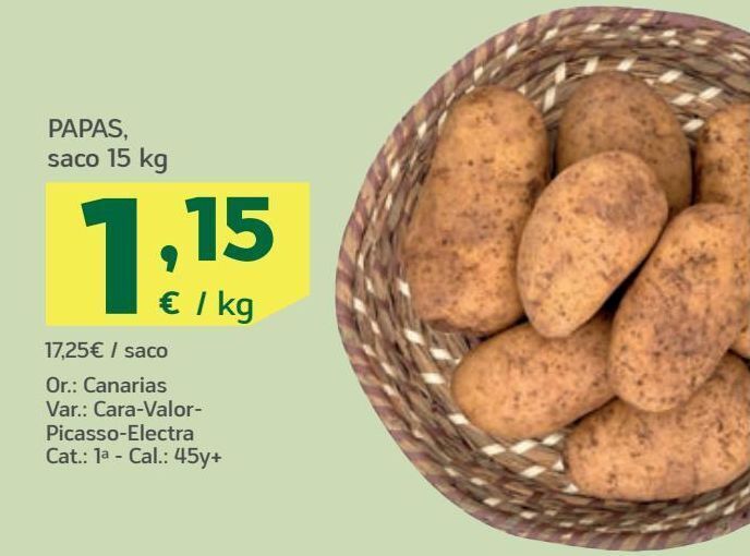 HiperDino Patatas oferta