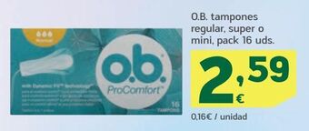 HiperDino Tampones ob oferta