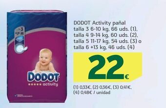 HiperDino Pañales dodot oferta