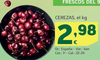 HiperDino Cerezas oferta