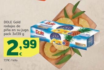 HiperDino Piña en almíbar dole oferta