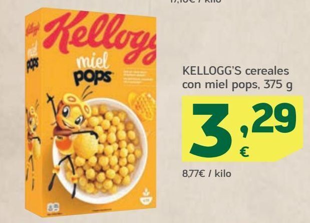 HiperDino Cereales kellogg's oferta