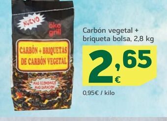 HiperDino Carbón vegetal oferta