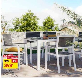 Leroy Merlin Conjunto de mesa y 6 sillas oferta