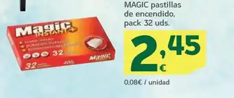 HiperDino Pastillas de encendido magic oferta