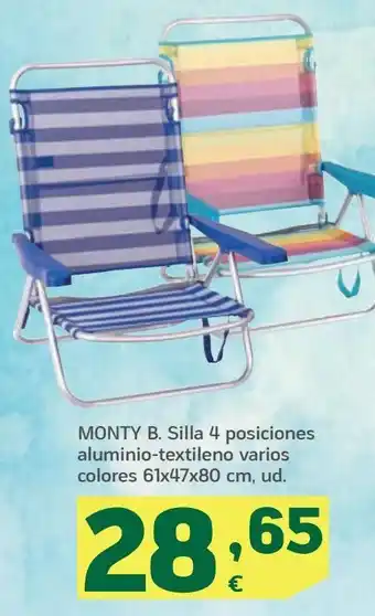 HiperDino Silla de playa oferta