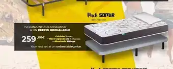 Mi Colchón Tu conjunto de descanso a un precio inigualable colchón somer 259,00€ base 10 fuerzos + almohada málaga your rest set at oferta