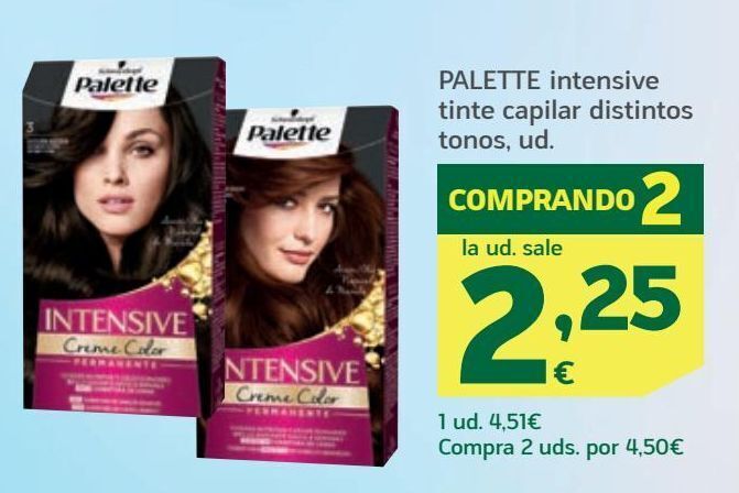 HiperDino Tinte de pelo palette oferta