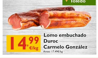 Cash Ecofamilia Lomo embuchado Duroc Carmelo González oferta