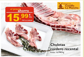 Cash Ecofamilia Chuletas cordero recental oferta