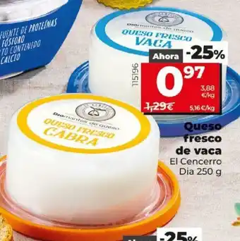 Dia Queso fresco de vaca 250g oferta