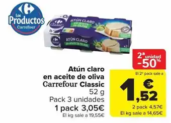 Carrefour Market Atun claro en aceite de oliva oferta
