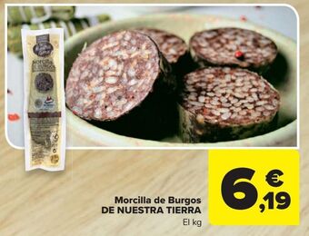 Carrefour Market Morcilla de burgos de nuestra tierra oferta