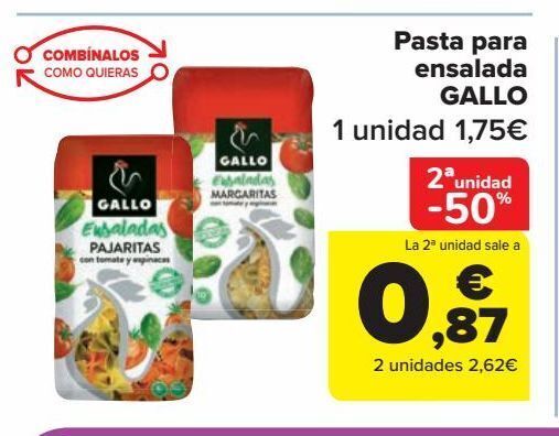 Carrefour Market Pasta para ensalada gallo oferta