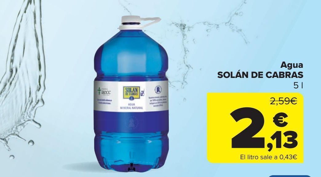 Carrefour Market Agua solan de cabras oferta