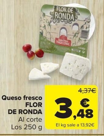 Carrefour Market Queso fresco flor de ronda oferta
