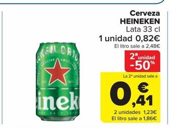 Carrefour Market Cerveza heineken oferta