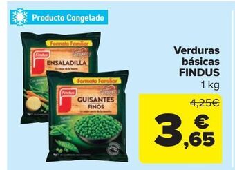 Carrefour Market Verduras basicas findus oferta