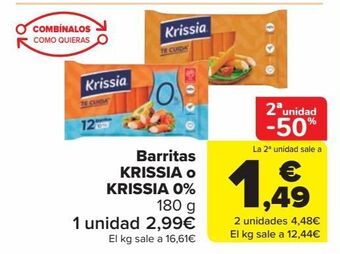 Carrefour Market Barritas krissia o krissia 0% oferta