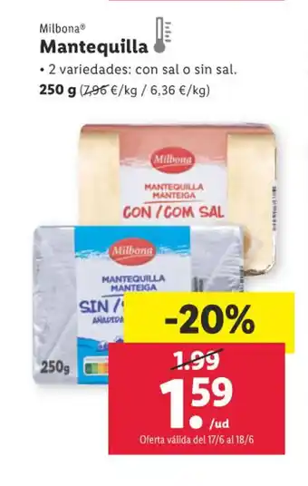 Lidl Mantequilla oferta