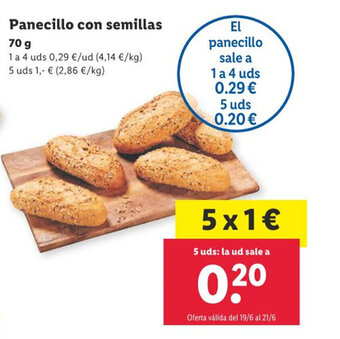 Lidl Panecillo con semillas oferta