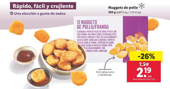 Lidl Nuggets de pollo oferta
