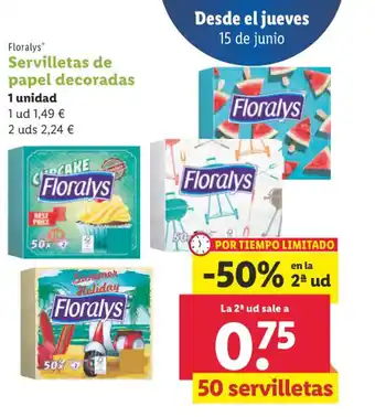 Lidl Servilletas de papel decoradas oferta