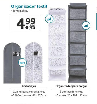 Lidl Organizador textil oferta