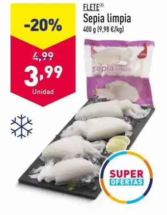 ALDI FLETEⓇ Sepia limpia oferta