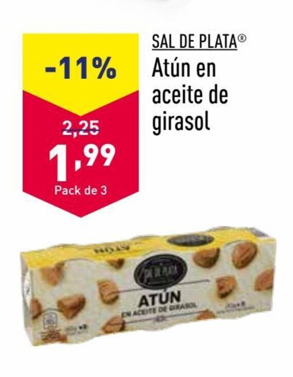 ALDI Atún en aceite de girasol oferta