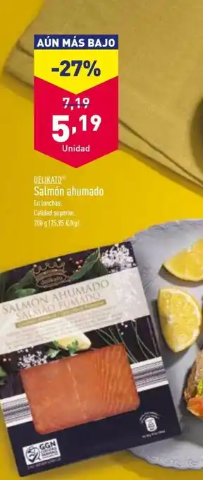 ALDI Salmón ahumado oferta