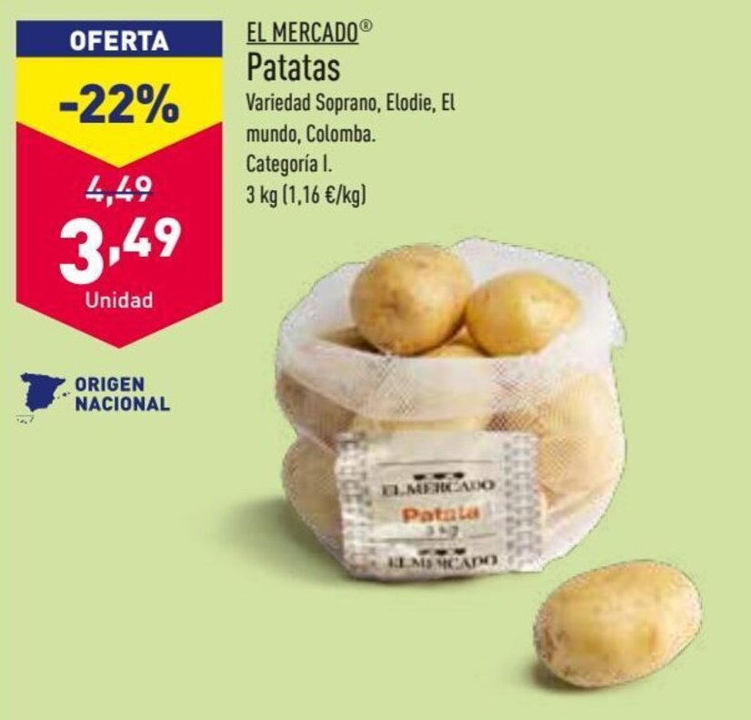 ALDI Patatas oferta