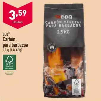ALDI BBQ Carbón para barbacoa oferta