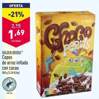 ALDI Copos de arroz inflado con cacao oferta