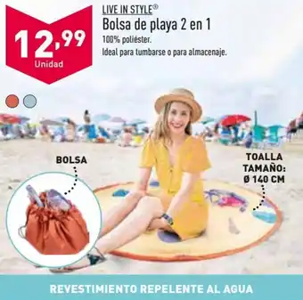 ALDI Bolsa de playa 2 en 1 oferta