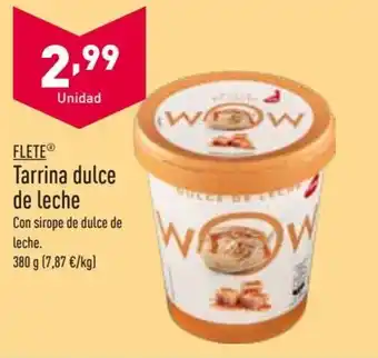ALDI Tarrina dulce de leche oferta